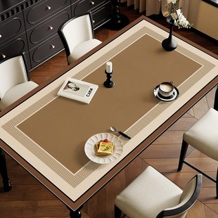餐桌垫原木风茶几桌布防水防油免洗防烫遮盖布桌面保护垫隔热台布