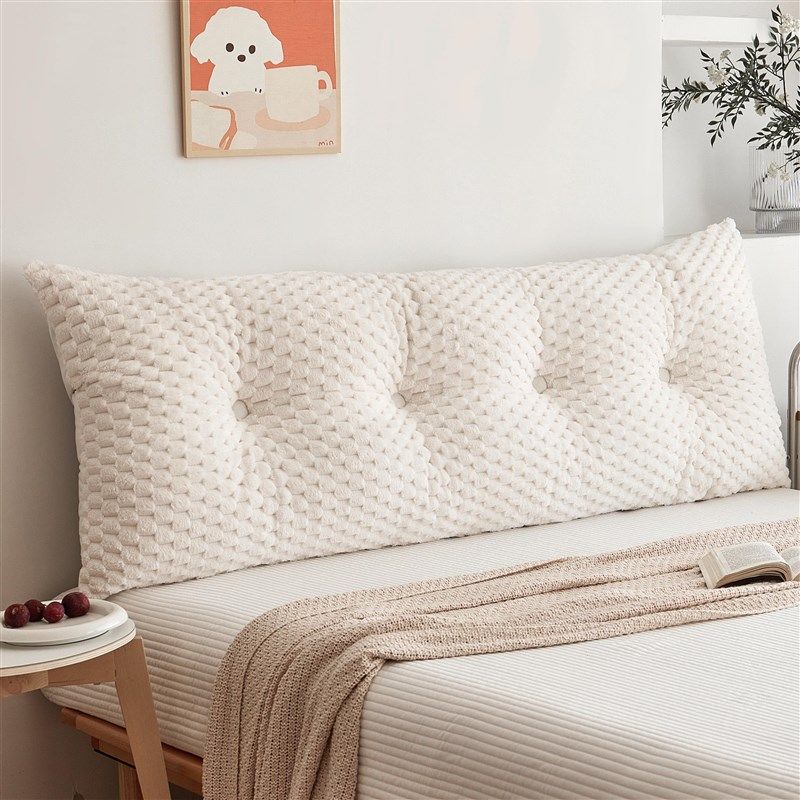 秋冬毛绒床头靠垫靠枕嘟嘟猫卧室宿舍床上护腰靠背垫沙发抱枕客厅,居家布艺,床头靠垫,淘宝优惠券,粉丝福利购,淘宝优惠卷