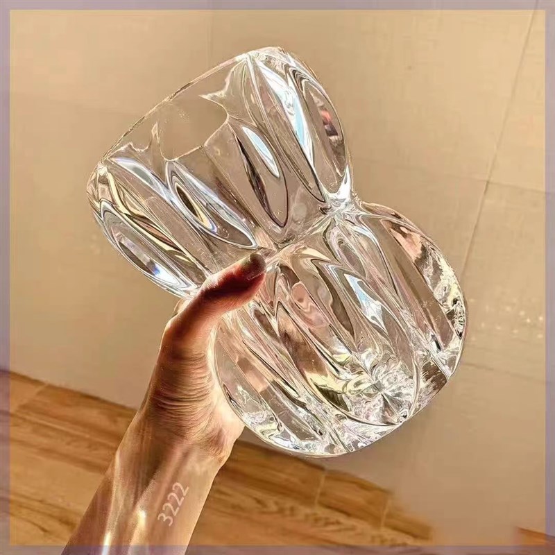 【福禄花瓶】水晶花瓶摆件玫瑰百合郁金香鲜切花卧室餐厅书房家居