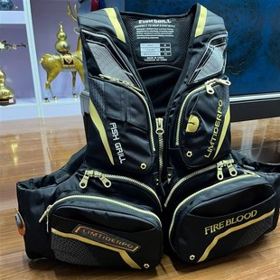 2024新款矶钓救生衣大浮力可拆卸多功能钓鱼马甲背心垂钓