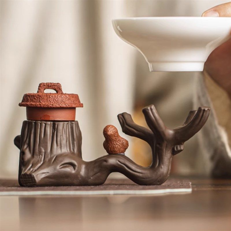 皇家创意紫砂盖置茶壶盖托茶漏架家用中式茶台小摆件功夫茶具配件