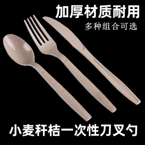 一次性刀叉勺塑料餐具食品级独立包装西餐刀叉拌饭勺轻食沙拉叉