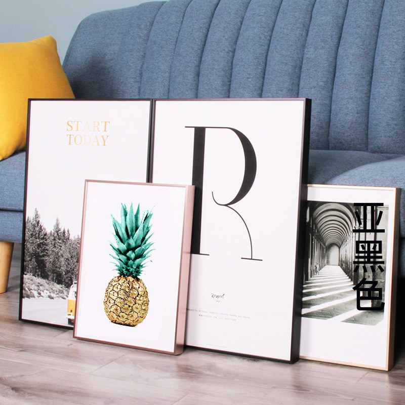 铝合金画框装裱海报框架60*80窄边相框挂墙a3执照框任意尺寸定制,家居饰品,相框/画框,淘宝优惠券,粉丝福利购,淘宝优惠卷