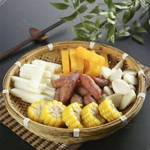 特色农家乐酒店五谷丰登餐具竹盘子纯手工创意筛子下酒菜托盘餐盘