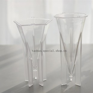 五边锥形 圆锥形塑料蜡烛模具  手工diy蜡烛香薰制作塑料蜡烛模具