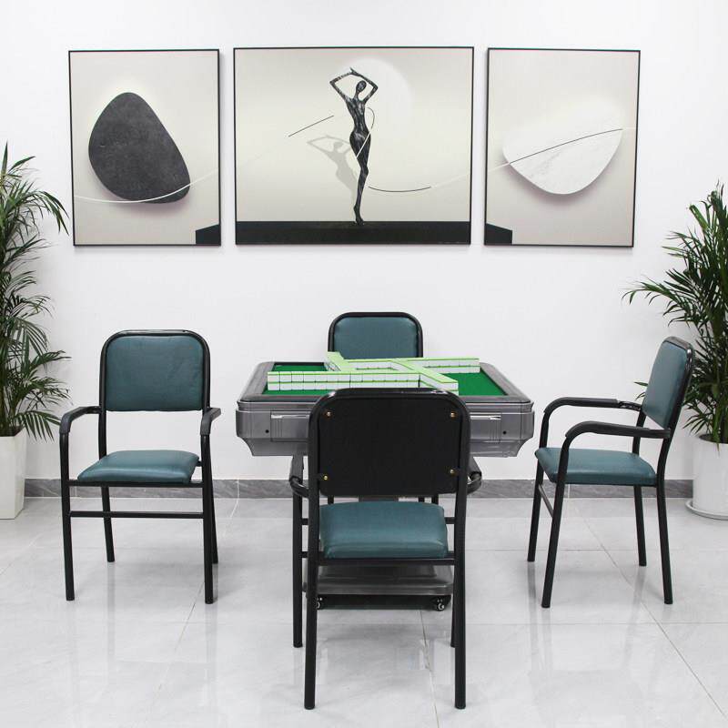 棋牌室专用打麻将椅子茶楼麻将机桌馆靠背简约舒适凳子高背办公椅