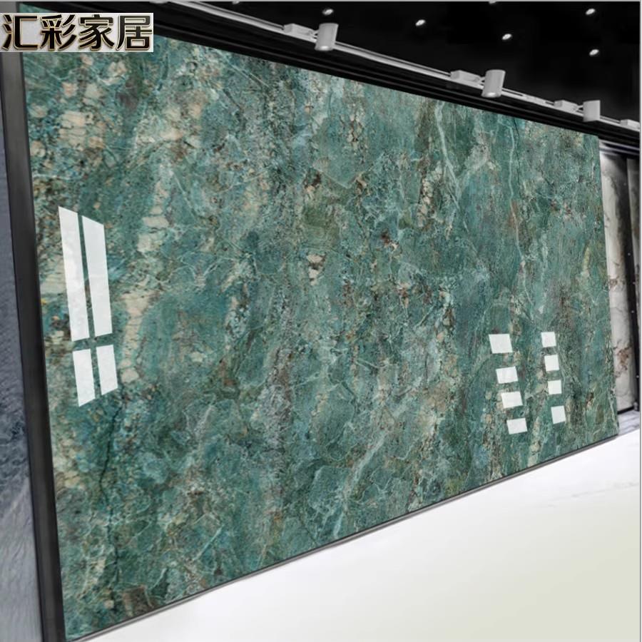 竹木纤维电视背景墙改造室内装饰碳晶板大理石纹木饰面石材护墙板