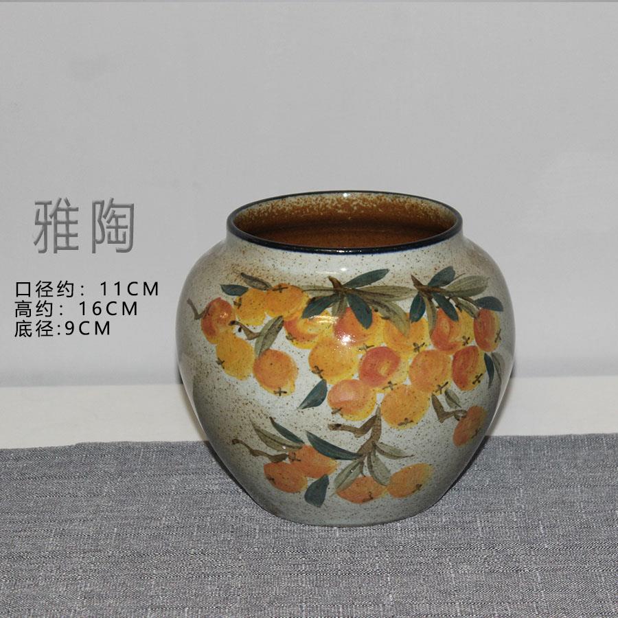 多肉老桩陶泥复古花盆高颜值手绘陶罐景德镇手工中式彷古水培花盆