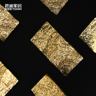 碧通黄铜梵高星月夜浮雕柜门拉手法式中古金色衣柜橱柜柜门小把手