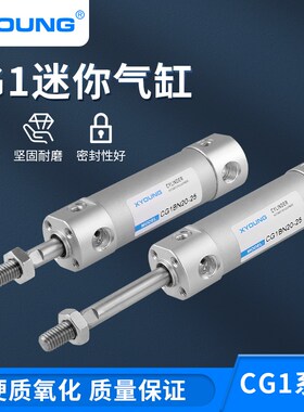 CG1BN63-50铝合金迷你气缸CDG1BN63-75带磁轻型气缸CDG1BN63-100