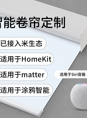 智能电动卷帘窗帘定制适用于matter涂鸦智能Homekit已接入米生态