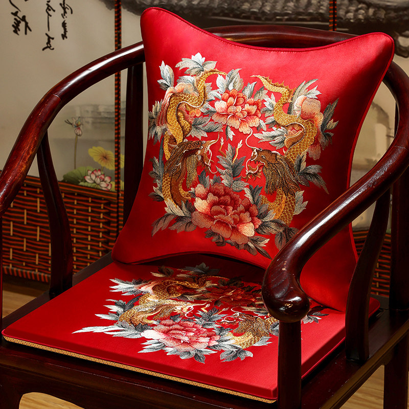 中式椅垫坐垫高档刺绣红木椅子垫实木餐椅垫太师椅茶椅垫圈椅座垫,居家布艺,椅垫,淘宝优惠券,粉丝福利购,淘宝优惠卷