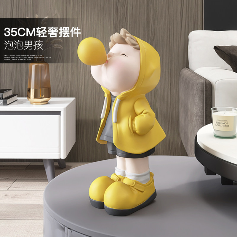 男孩客厅摆件家居饰品玄关电视柜房间办公室桌面儿童房卧室装饰品