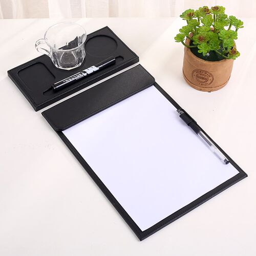 皮革a4文件夹板商务办公会议垫资料a3写字垫板学生书写板板夹定制