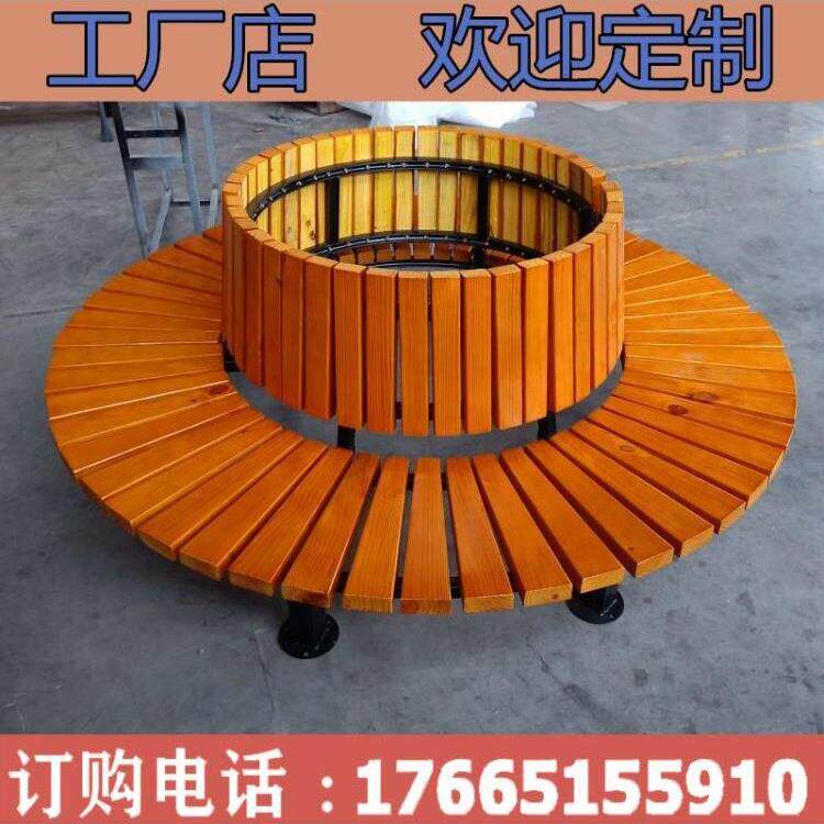 定制户外公园座椅、树椅、幼儿园圆椅、装饰椅、防腐椅、塑木树围
