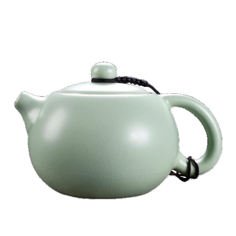 景德镇汝窑茶壶陶瓷开片可养西施壶单壶哥窑茶具