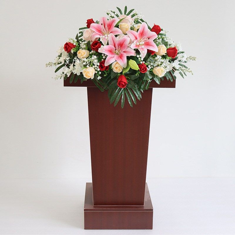 演讲台花会议桌花主持台装饰仿真花前台发言台假花摆件签到节日花,节庆用品/礼品,节日装扮用品,淘宝优惠券,粉丝福利购,淘宝优惠卷