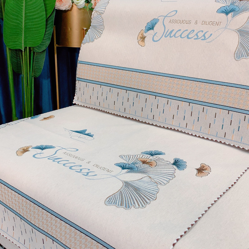 沙发垫坐垫全盖卡通垫布布艺组合防滑雪尼尔靠背垫子套罩四季通用