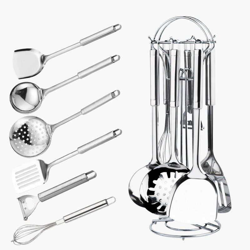 拜格锅铲厨房套装全套不锈钢炒菜铲子汤勺漏勺炊具家用厨具锅铲勺,厨房/烹饪用具,锅铲,淘宝优惠券,粉丝福利购,淘宝优惠卷