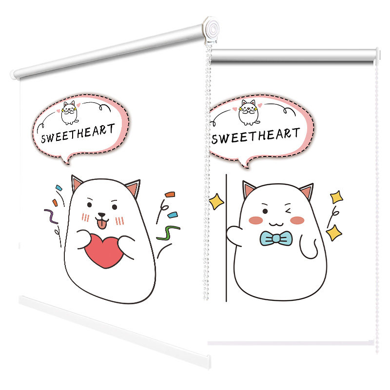 窗帘免打孔伸缩杆遮阳布遮阳帘全遮光遮光布防晒卷拉式隔热遮光帘,居家布艺,成品窗帘,淘宝优惠券,粉丝福利购,淘宝优惠卷