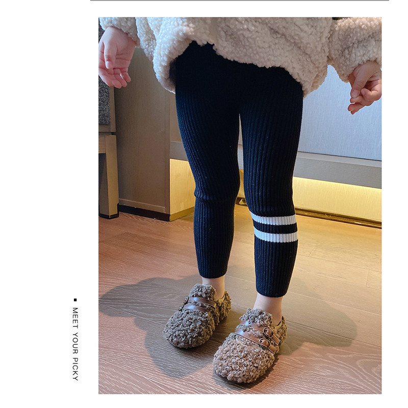 2021新款女童打底裤加绒加厚裤子儿童秋冬季外穿针织宝宝黑色长裤,童装/婴儿装/亲子装,裤子,淘宝优惠券,粉丝福利购,淘宝优惠卷