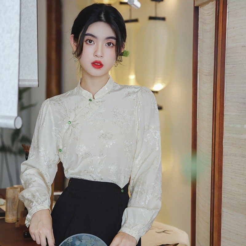 汉服女款唐装女中国风女装改良旗袍上衣复古民国汉元素新中式套装