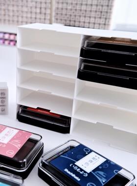 【Bring Q】印台收纳盒旗牌印台专用展示架3D打印收纳印泥展示架