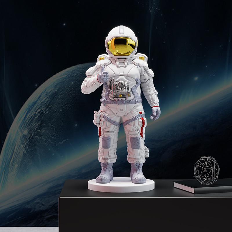 科技感宇航员太空人航天员创意网红潮玩客厅家装模型装饰品小摆件