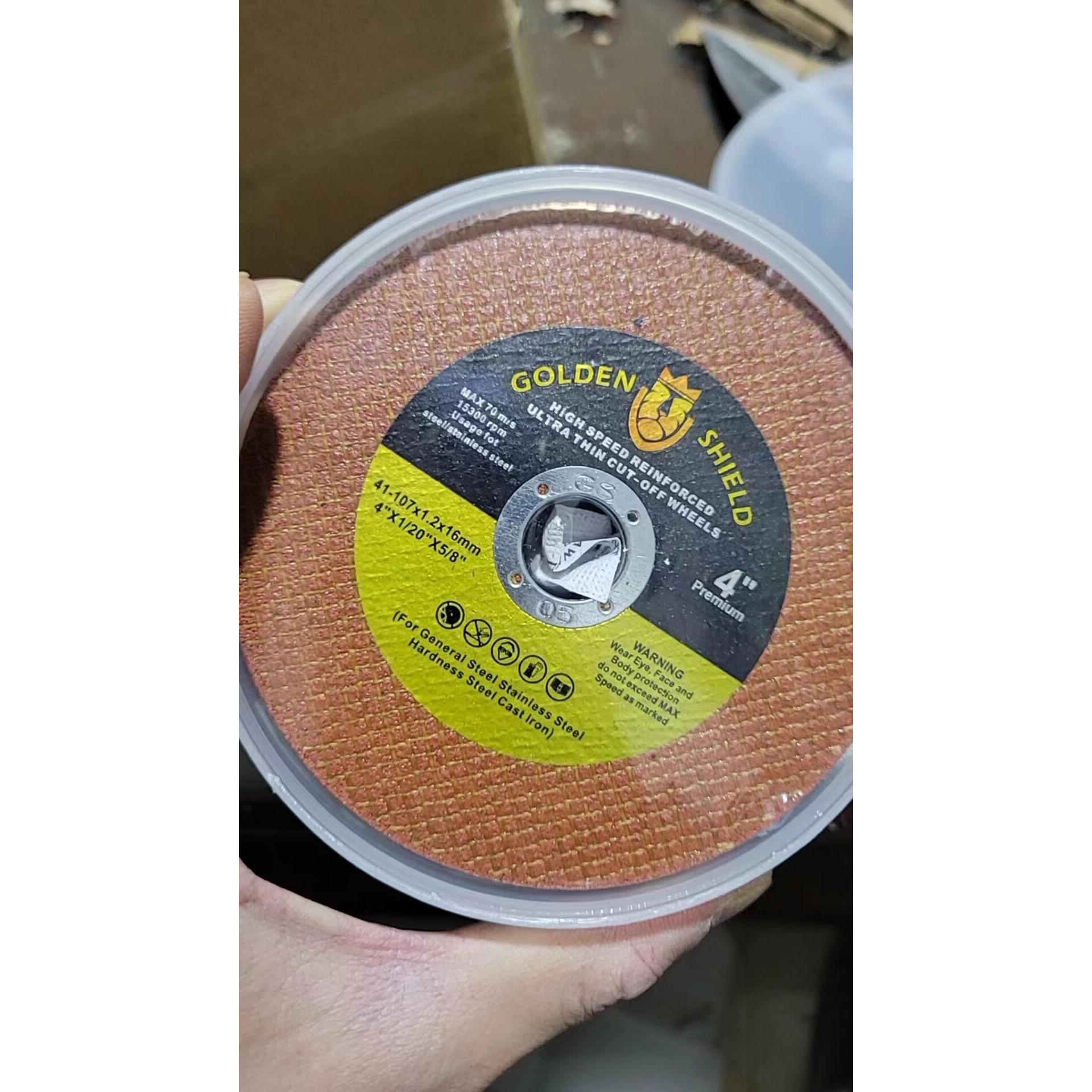 进口金盾角磨机切割片锋利耐用防爆四寸角磨片不锈钢107角磨机片