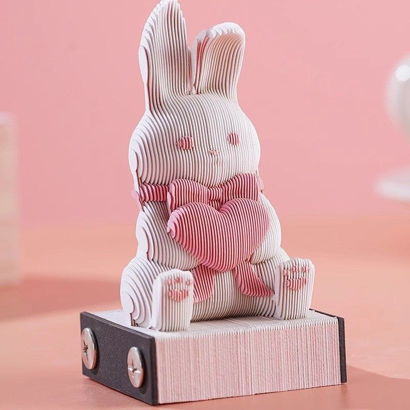 可爱萌小兔3d立体纸雕便签纸新颖创意摆件便利贴精美礼物礼品,文具电教/文化用品/商务用品,立体便签/3D纸雕,淘宝优惠券,粉丝福利购,淘宝优惠卷