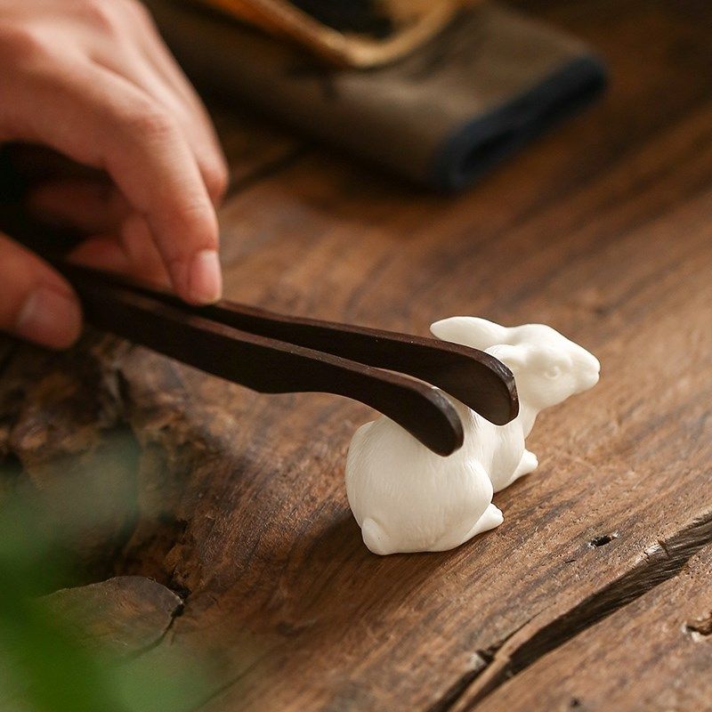 德化白瓷兔年生肖陶瓷小摆件客厅茶室桌面小装饰品小兔子动物摆设,家居饰品,装饰摆件,淘宝优惠券,粉丝福利购,淘宝优惠卷