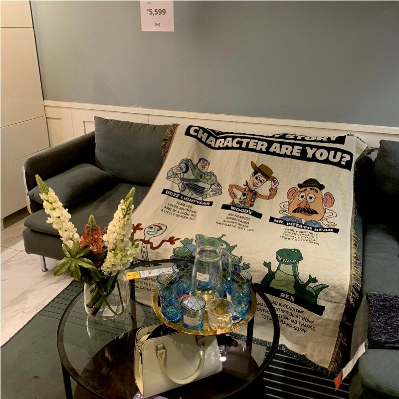 卡通动漫动物沙发毯盖布小毛毯床边毯午睡毯盖毯学生宿舍单人毯