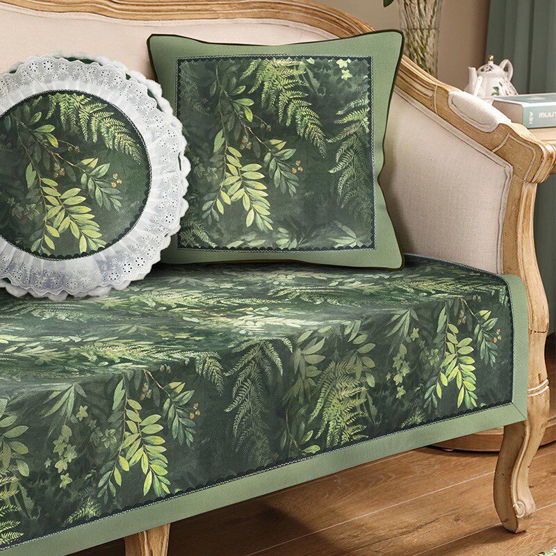 沙发垫美式坐垫防滑抗皱高端四季通用布艺不起球可机洗沙发套罩