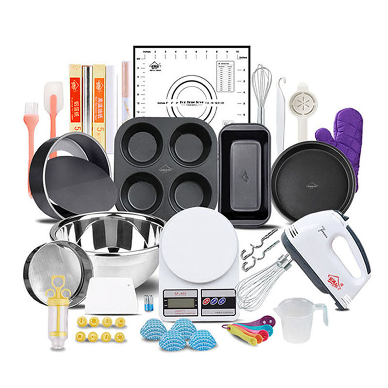 家庭烘焙工具小烤箱套装做蛋糕用具材料制作家用厨房全套模具10l