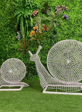 新款不锈钢镂空网格动物雕塑摆件房地产园林景观商场店铺橱窗装饰