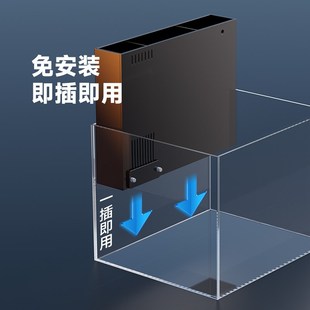 鱼缸背滤过滤器干湿分离盒过滤盒亚克力水族箱过滤系统整套侧滤盒