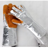 加厚耐高温隔热手套铝箔五指分指防热辐射500 1000度工业劳保通用