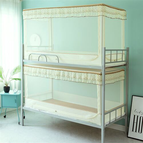 学校学生宿舍上下铺铁床蚊帐0 9m不锈钢架子文帐90x190cm帐篷通用