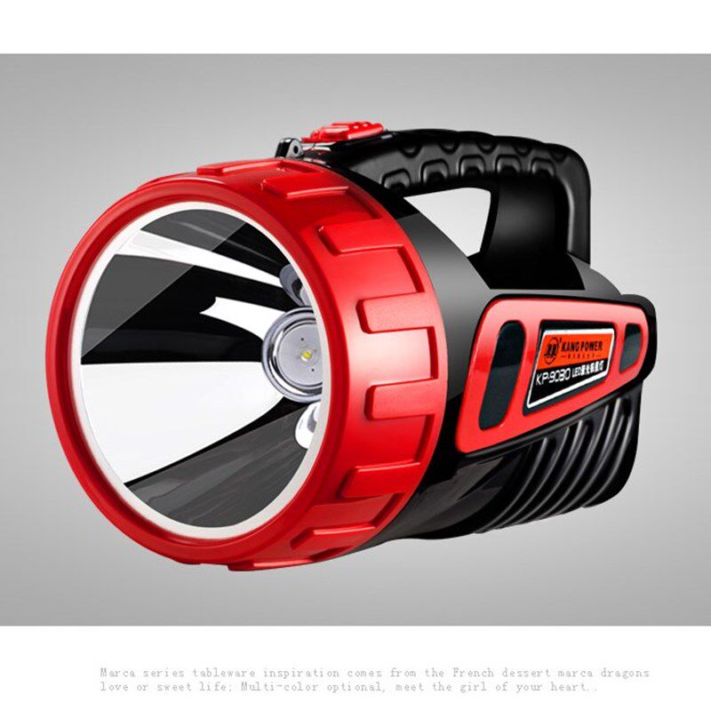 强光手电远射程探照灯手提灯可充电 户外LED大手电筒远射超亮巡逻