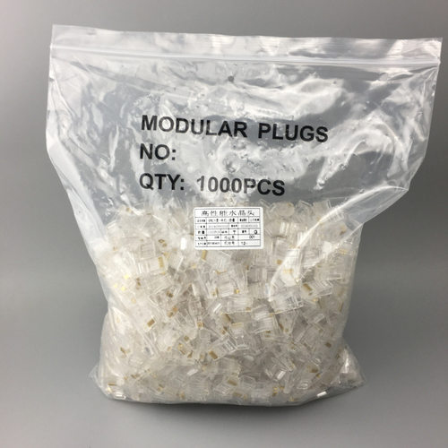 RJ45千兆六类水晶头1000个/包