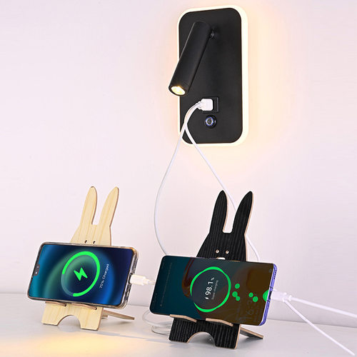触摸无极调光LED阅读壁灯USB