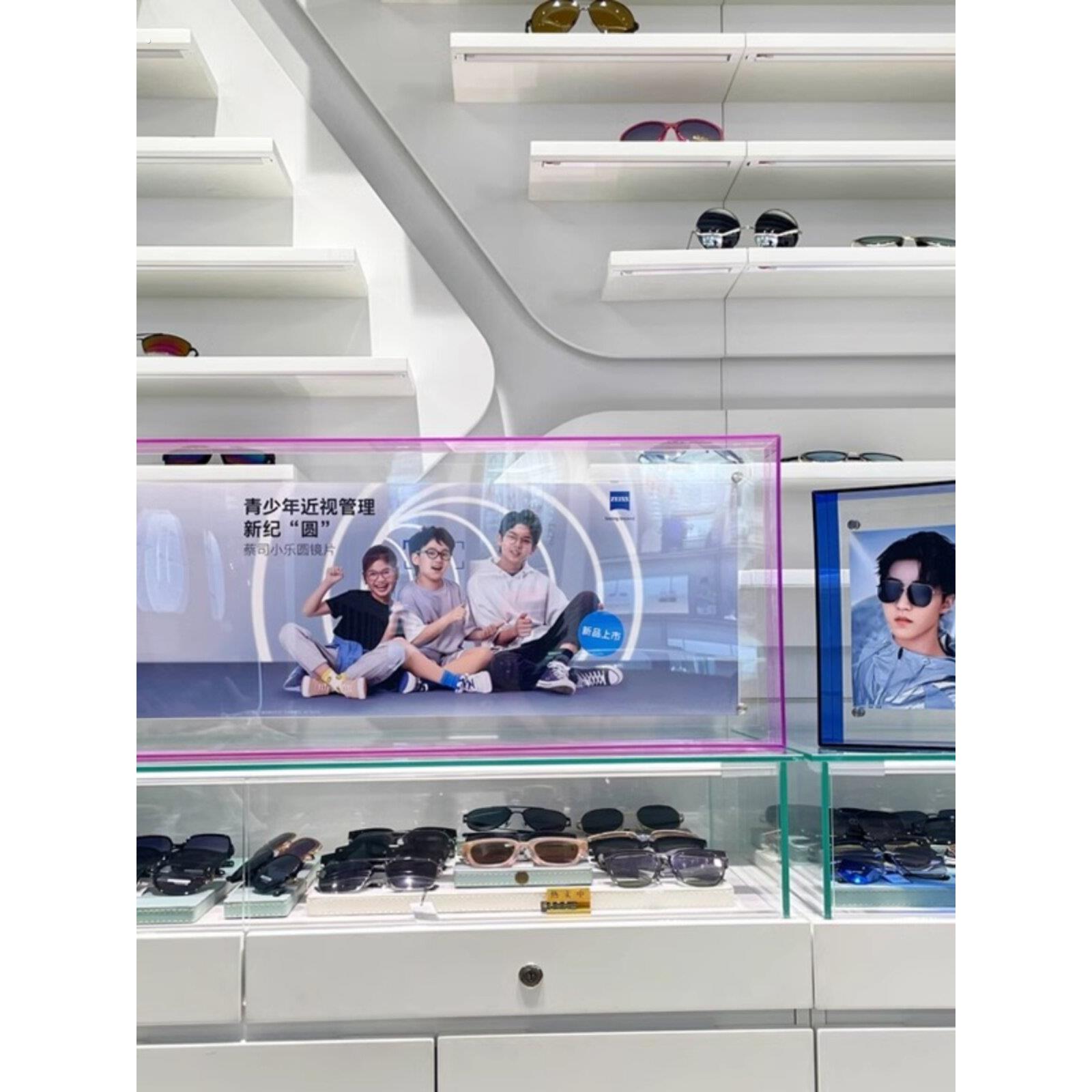 桌面摆台海报宣传画框亚克力广告框柜台陈列展会架子