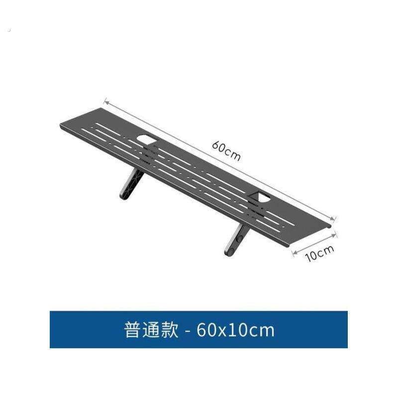 电视机上盒置物架免打孔电脑萤幕顶部路由器支架收纳盒子托架子