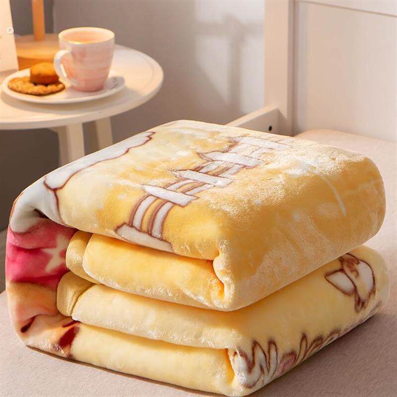 儿童婴儿毛毯小被子双层加厚秋冬季新生宝宝幼儿园午睡珊瑚绒毯子