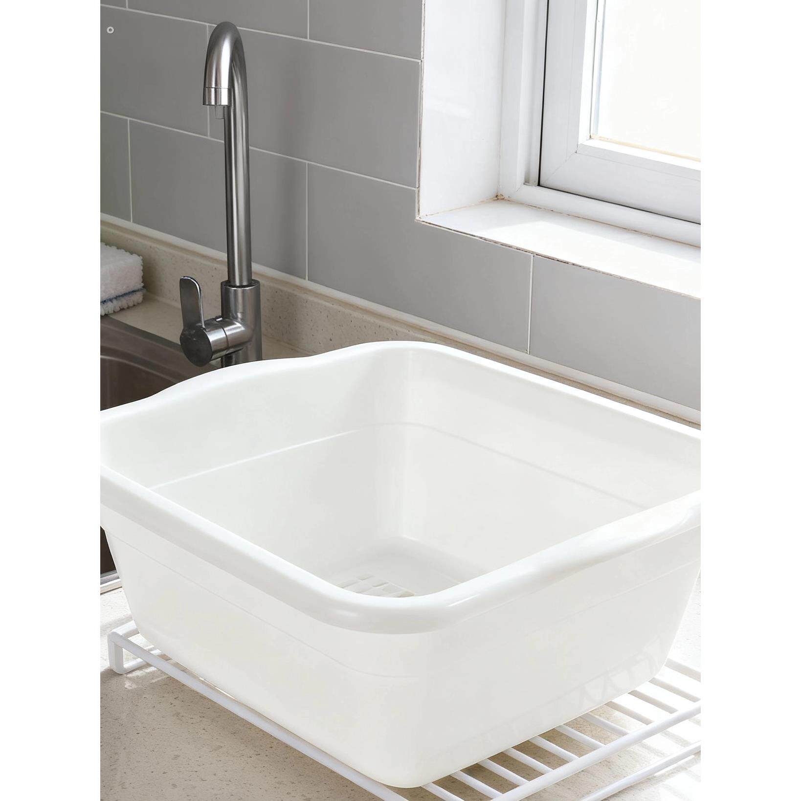 侧排水厨房塑料洗菜盆简易洗碗池带下水临时免安装可移动大小水槽