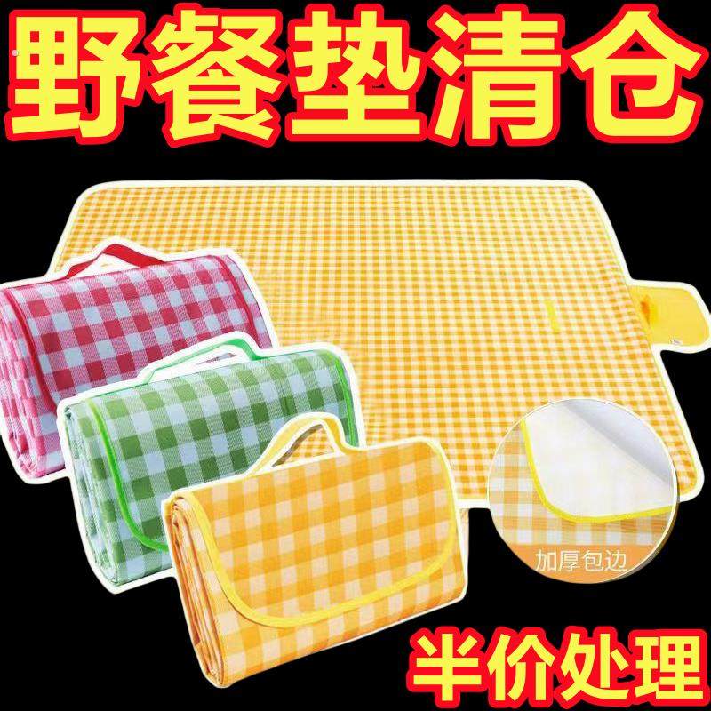 野餐垫防潮垫加厚户外野炊野营沙滩帐篷地垫春游坐垫防水草坪垫子