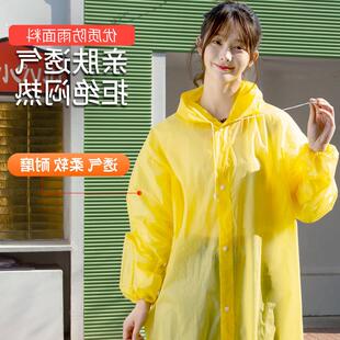 雨衣长款全身防暴雨透明加厚儿童大人男女雨服成人便携一次性雨披