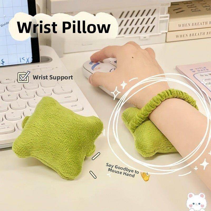 护手腕鼠标垫小枕头手枕松紧带键盘打字防磨手托手垫办公室护腕托