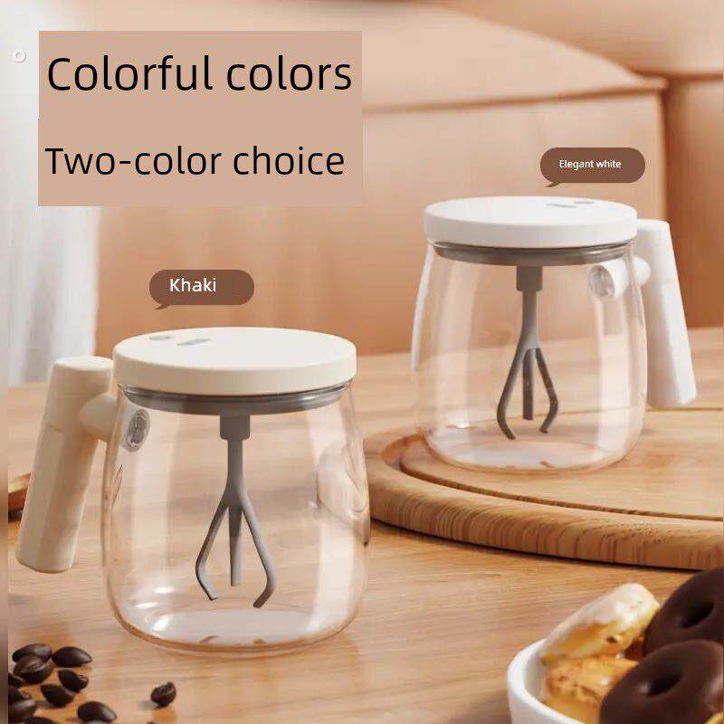 全自动玻璃搅拌水杯电动懒人奶昔蛋白粉摇杯。