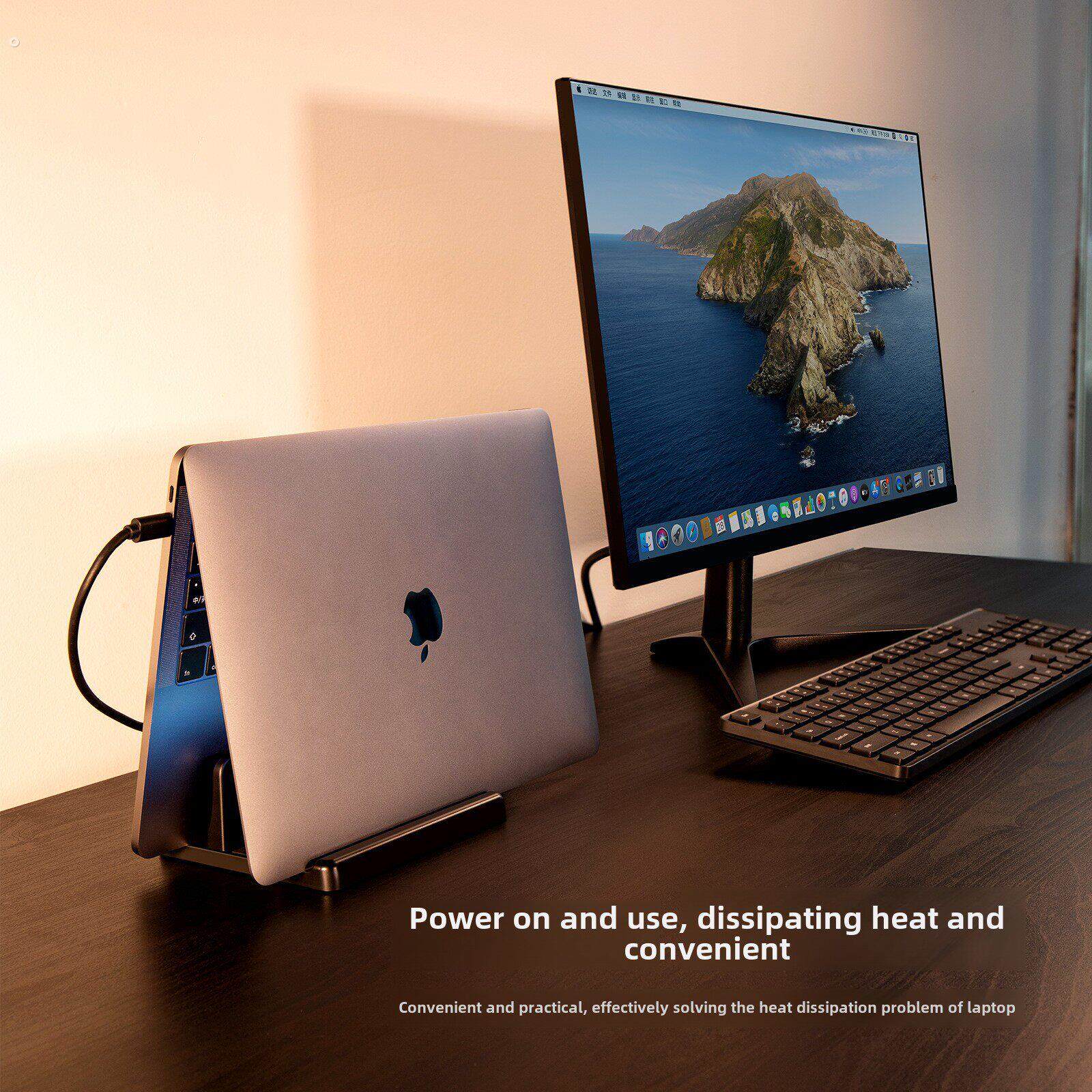 笔记本电脑侧支架立式立式支架电脑支架台式平板电脑存储架底座垂